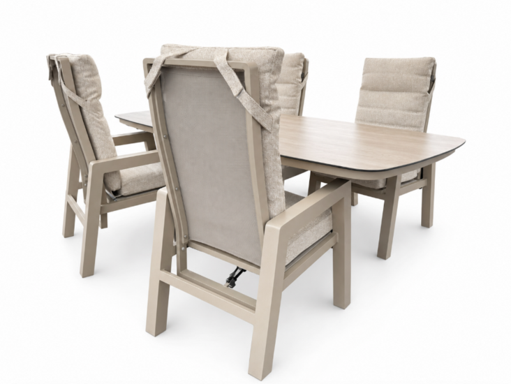 Sens-Line Valencia dining tuinset 220cm 5-delig - sand