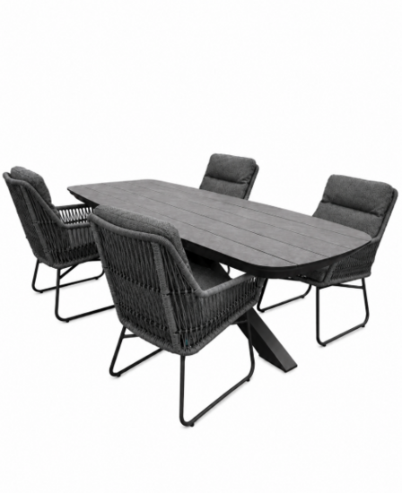 Sens-Line Irene/Bradford 220cm 5-delige dining tuinset 