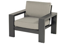 Hartman Titan Loungestoel - Aluminium - Grijs - 101x85x80cm
