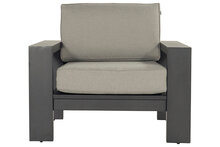 Hartman Titan Loungestoel - Aluminium - Grijs - 101x85x80cm