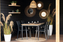 Hartman Silencio Dining Tuintafel - Aluminium - Antraciet - 160x90x75cm