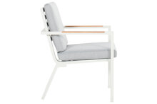 Hartman Breeze Dining Tuinstoel - Aluminium - Wit - 58x66x85cm