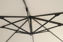 Hartman Shadowflex Zweef Parasol &Oslash;350 Natural incl. kruisvoet excl. vulvoet 