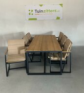 Hartman Lovina 7-delige diningset zwart