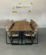 Hartman Lovina 7-delige diningset zwart