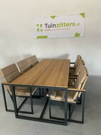 Hartman Lovina 7-delige diningset zwart