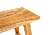 Teak Houten Mini Bank Demi - 30x16x30 cm