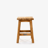 Teak Houten Mini Bank Carola &ndash; 30 x 30 x H 45 cm