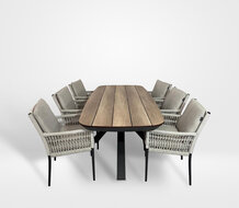 Sens-Line Bari/Bradford 7-delige diningset