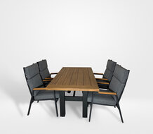 Hartman Yasmani/Milano 5-delige diningset