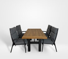 Hartman Yasmani/Milano 5-delige diningset 