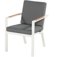 Hartman Breeze Dining Tuinstoel - Aluminium - Wit - 58x66x85cm