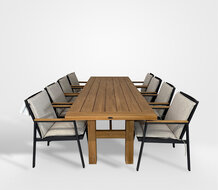 Hartman Lino / Yasmani 9-delige Diningset