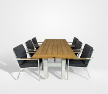 Hartman Breeze / Yasmani 7-delige Diningset