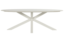 Hartman Xander Ovale Tuintafel &ndash; 220x120 cm - Wit (showmodel)