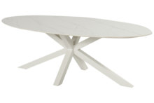 Hartman Xander Ovale Tuintafel &ndash; 220x120 cm - Wit (showmodel)