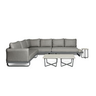 Barths Fellow 6-delige Loungeset incl. tafels - Antraciet 