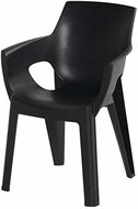 Hartman Ivy Stapelbare Tuinstoel Carbon Black