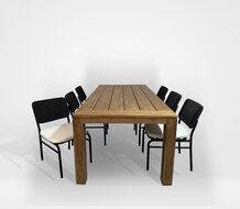 Timbra Bellusco/Domi 220cm 7-delige dining tuinset