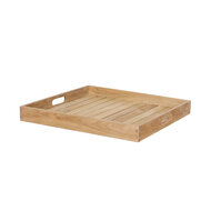 Teak dienblad Kirsten &ndash; gerecycled teak &ndash; 50 x 50 cm