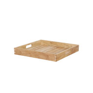 Teak dienblad Kirsten &ndash; gerecycled teak &ndash; 50 x 50 cm