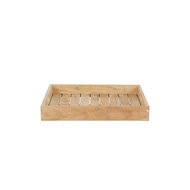 Teak dienblad Kirsten &ndash; gerecycled teak &ndash; 50 x 50 cm
