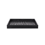 Teak Dienblad Sanne &ndash; Zwart Teak &ndash; 50 x 50 cm