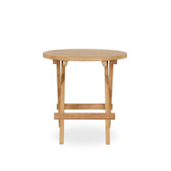 Opvouwbare Bijzettafel &ndash; Teak &ndash; &Oslash;50 cm 50 H