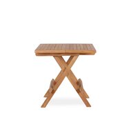 Inklapbare Bijzettafel – Teak – 50x50x50 cm