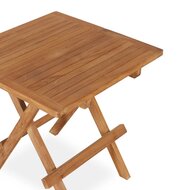 Inklapbare Bijzettafel – Teak – 50x50x50 cm