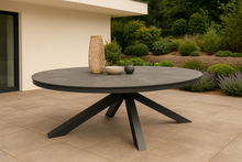 Sens-Line Brescia HPL Dining Tuintafel 220x115 cm - antraciet