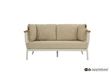Apple Bee Condor lounge tuinbank 2-zits 150 cm - Oyster - (incl. Bee Wett cushion Cotton Flower)