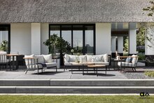 Apple Bee Condor lounge tuinbank 150cm - Black - (incl. Bee Wett cushion Natural Oak)