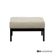 Apple Bee Condor ottoman - Black - (incl. Bee Wett cushion Natural Oak)