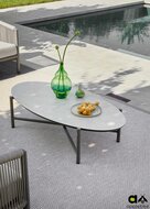 Apple Bee Bora Bora 5-delige loungeset - Taupe - rope weave Oak (incl. Bee Wett cushion Natural Oak)