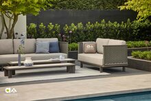 Apple Bee buitenkleed cross 400x250 cm - Grey