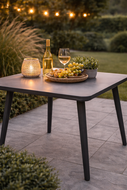 Hartman Sophie Studio dining tuintafel 100x100x75cm - HPL - Black