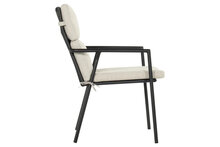 Hartman Shinzo dining tuinstoel - zwart (incl. kussen)