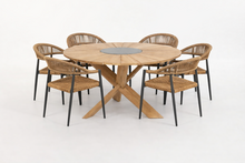 Solterra Ibiza/Provence &Oslash;150cm 7-delige dining tuinset