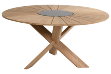 Solterra Ibiza/Provence &Oslash;150cm 7-delige dining tuinset