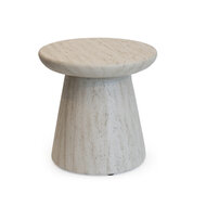 Happy Cocooning Side Table Rond &ndash; Travertine