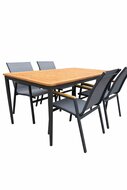 Sens-Line Texas/Silencio 160x90 cm 5-delige dining tuinset