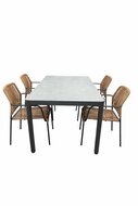 Sens-Line lotte/Jill 160 cm 5-delige dining tuinset