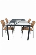 Sens-Line Lotte/Palermo 160 cm 5-delige dining tuinset