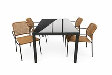 Sens-Line Lotte/Palermo 160 cm 5-delige dining tuinset