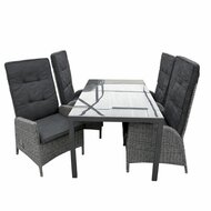 Solterra Meloneras/Palermo 160 cm 4-delige dining tuinset