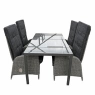 Solterra Meloneras/Palermo 160 cm 4-delige dining tuinset