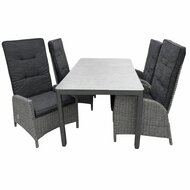 Solterra Meloneras/Jill 160 cm 4-delige dining tuinset