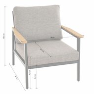 Siena Garden Liguria 4-delige loungeset 