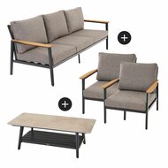 Siena Garden Liguria 4-delige loungeset 